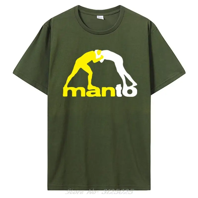 New MANTO Brazilian Jiu Jitsu Men's Black T-Shirt Size S-3XL  Print T Shirt Mens Short Sleeve Hot Tees Streetwear