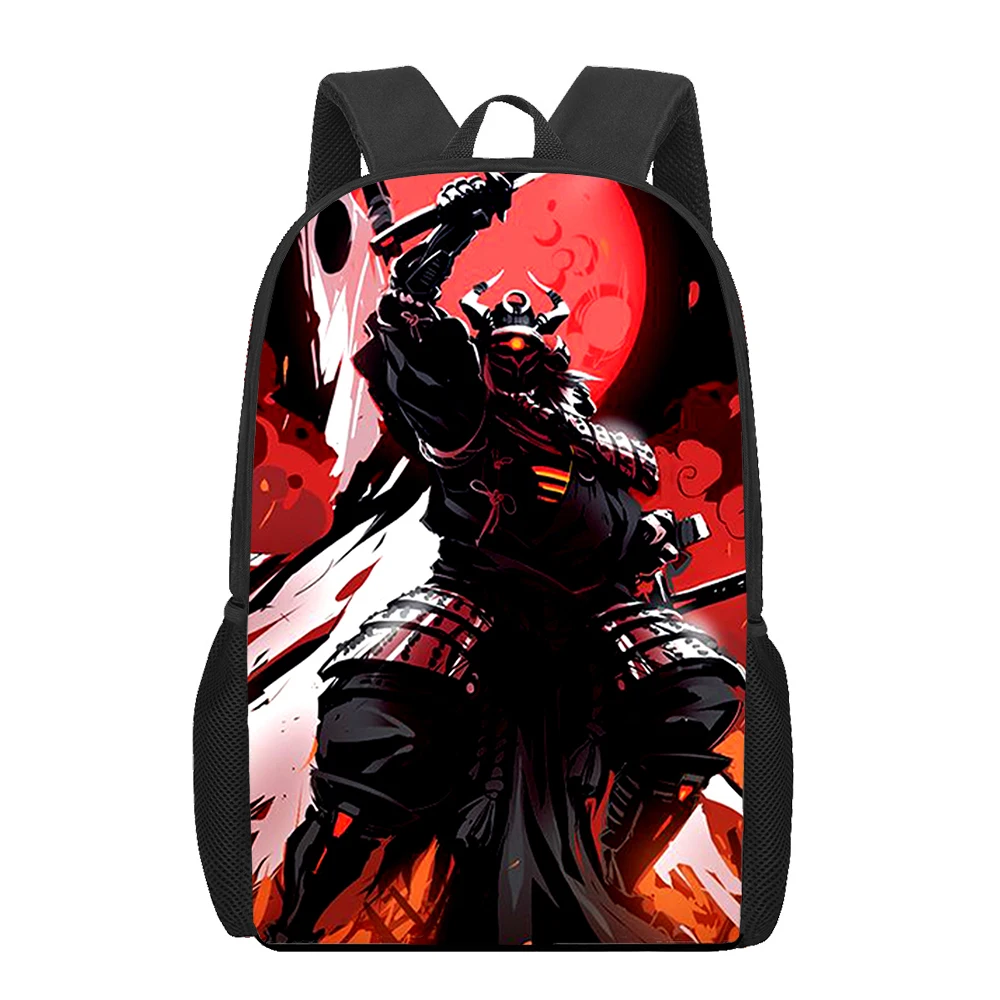 Japan samurai kunst 3D Druck Schule Tasche Set für Teenager Mädchen Primäre Kinder Rucksack Buch Taschen Kinder Bookbag Satchel Mochila