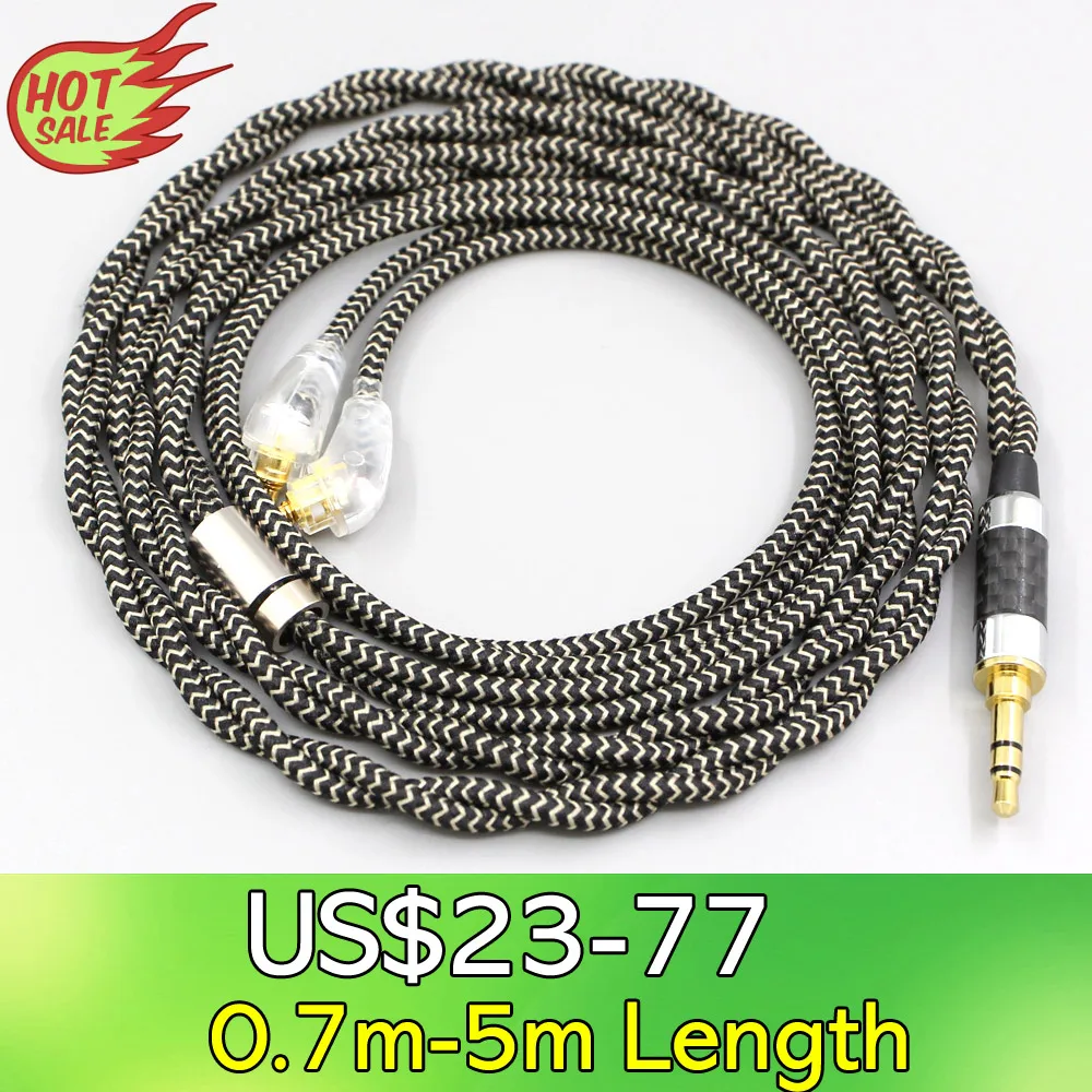 2 Core 2.8mm Litz OFC Earphone Shield Braided Sleeve Cable For Sony XBA-H2 XBA-H3 XBA-Z5 xba-A3 xba-A2 2 core 2.8mm LN008045