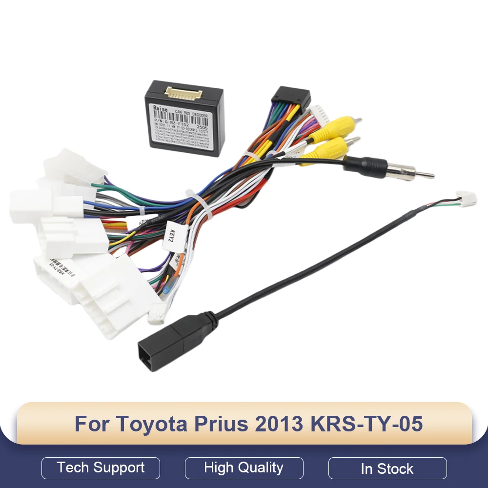 

Автомагнитола Android KRS-TY-05 для Toyota Prius 2013 с 16-контактным кабелем-адаптером Canbus, 2 DIN GPS-радиоприемник