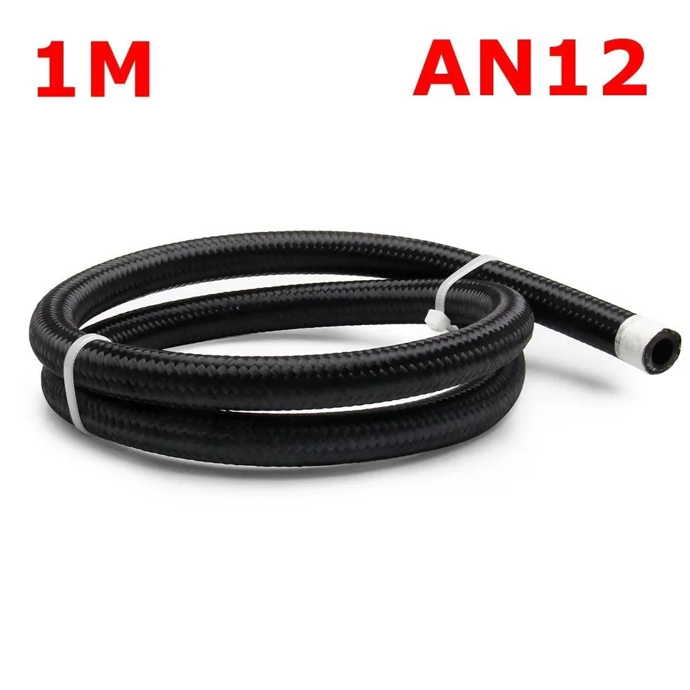1M 3M 5M Brandstofslang Olie Gasleiding AN4 AN6 AN8 AN10 AN12 Koeler Slang Lijn Buis Nylon Roestvrij Staal Gevlochten CPE Rubber