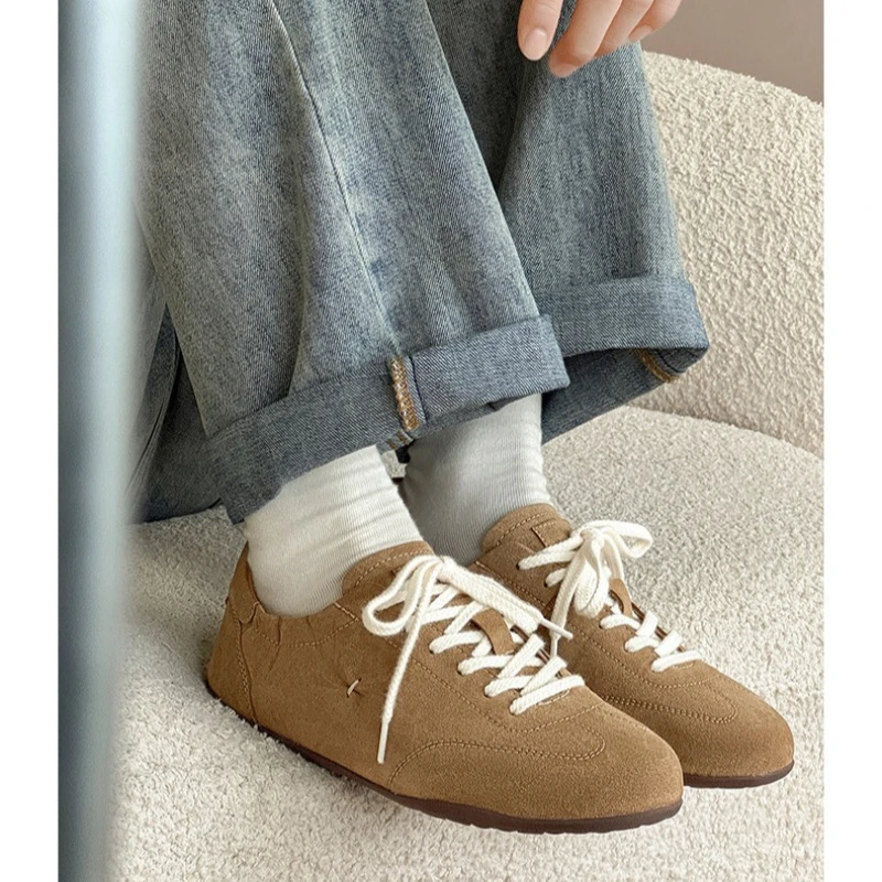 sneakers-unisex-retro-tedesche-primavera-2026-in-pelle-pu-con-punta-tonda-allacciatura-morbide-piatte-leggere-casual-per-uso-quotidiano-bianche