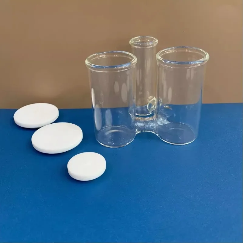 150ml three-port H-type electrolytic cell, through hole, non-sealed, three-ELECTROde system electrolytic cell without sand core