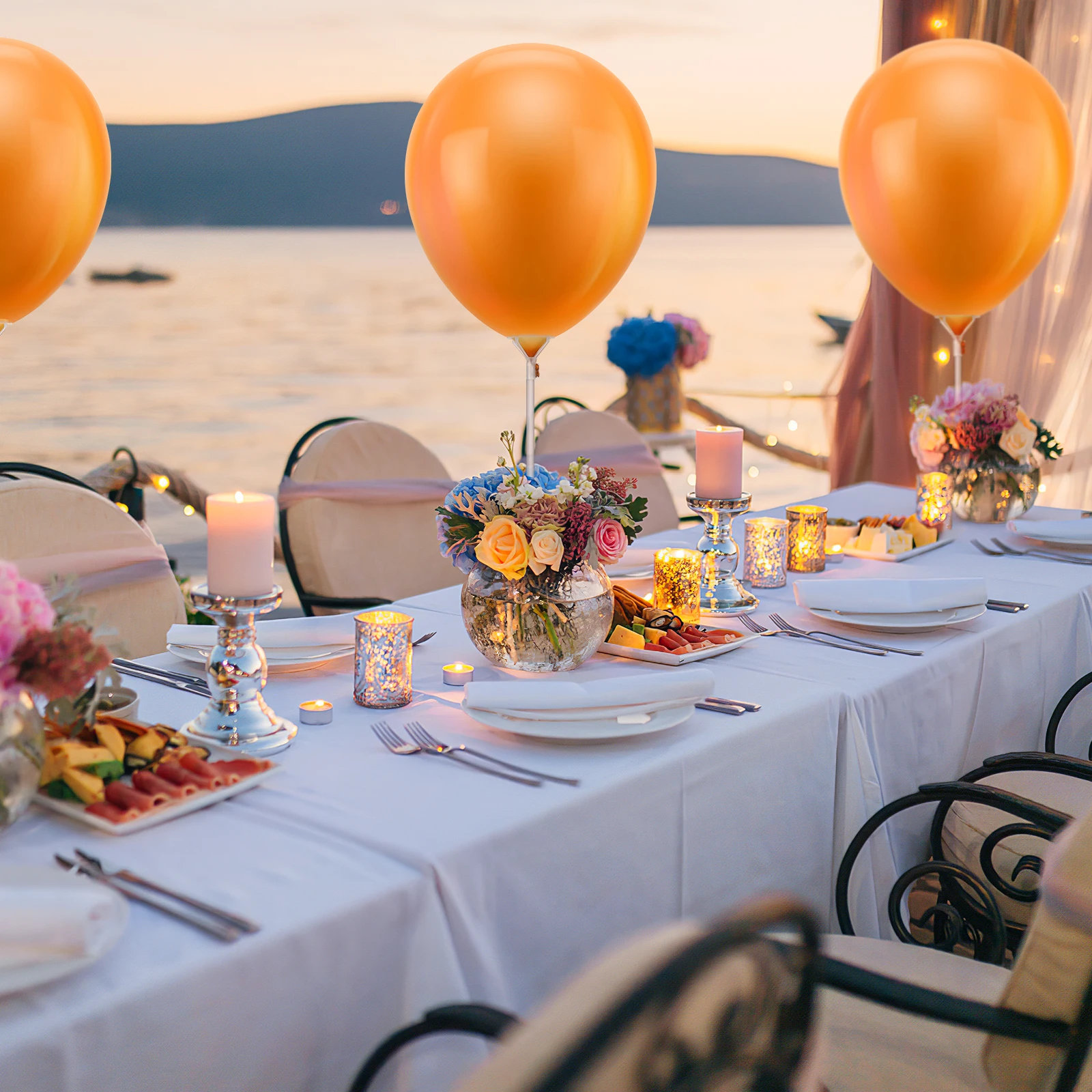 

50Pcs Balloon Sticks with Cups Plastic Balloon Holders for Latex Foil Balloons Reusable Party Wedding Carnival Birthday