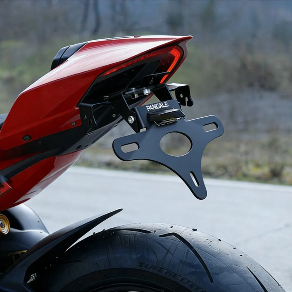 Fit For Ducati Panigale V2/V4 Speciale/V4S/V4R Streetfighter V4/V2 License Plate Holder Bracket Rear Tail Tidy Fender Eliminator