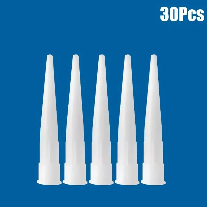 30PCS Universal Moulding Gun Nozzles Glass & Plastic Glue Nozzles Silicone Sealant Moulding Tips Household Construction Tools