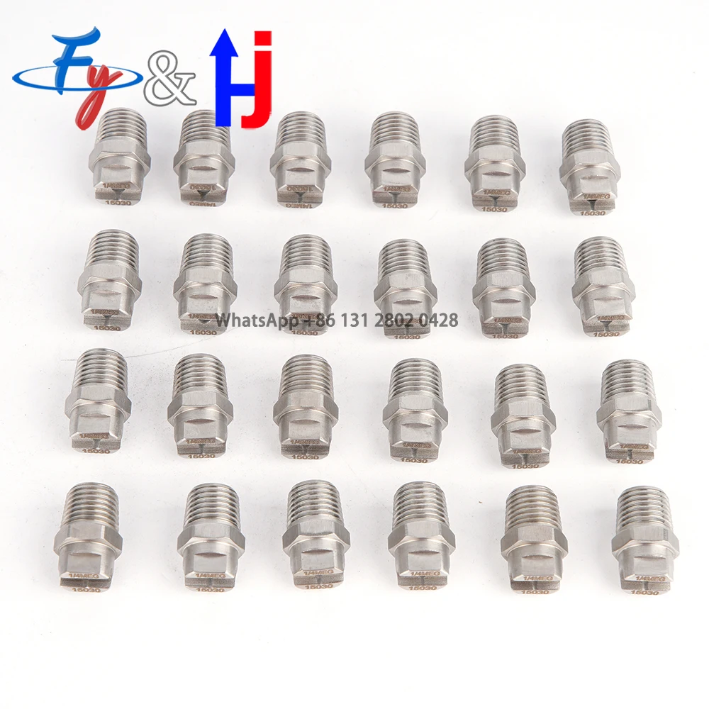 

Ultra-fine Atomizing Fan-shaped Nozzle Blade With Tungsten Steel Core 1/4 BSPT Threaded Atomizing Nozzle 15030
