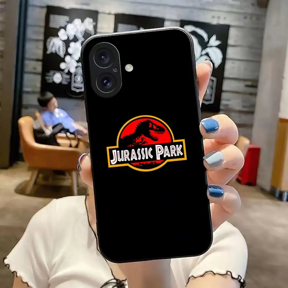 Coque de téléphone Cool j-jurassic Park, étui souple noir antichoc pour iPhone 16 15 14 13 12 11 X XR XS 8 Plus Mini Pro Max