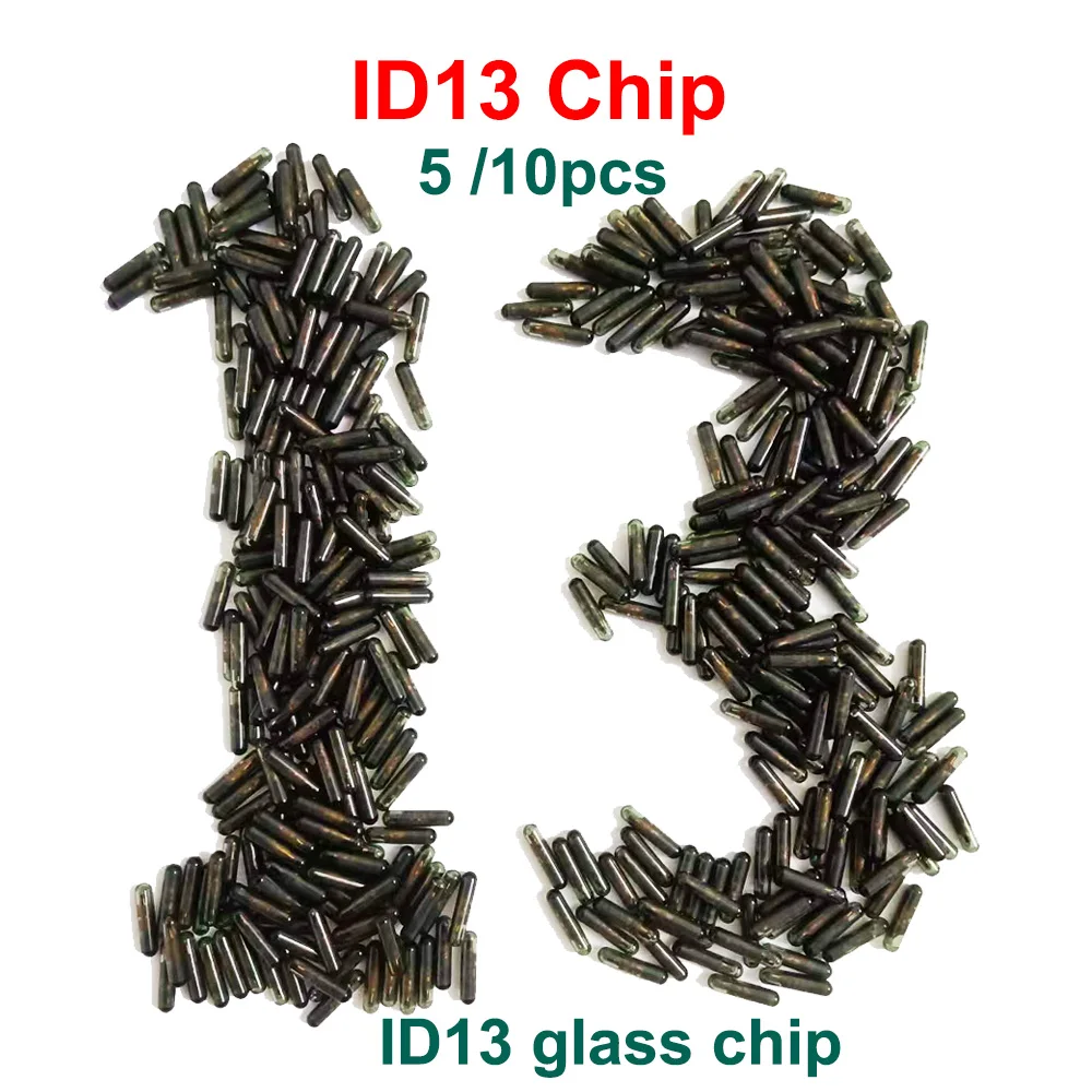 

5pcs 10pcs Car Key Chip Blank ID13 Chip Glass Transponder chip ID 13 Chip For Audi For Fiat For Acura For Honda