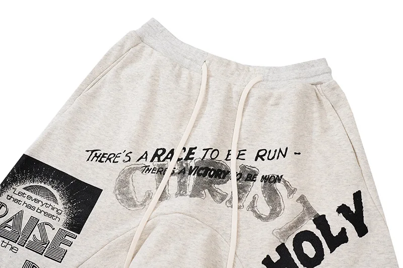 2025 new Top Quality RRR123 Drawstring Shorts Vintage Casual Alphabet Printed Sport Five Pants Beach Pants
