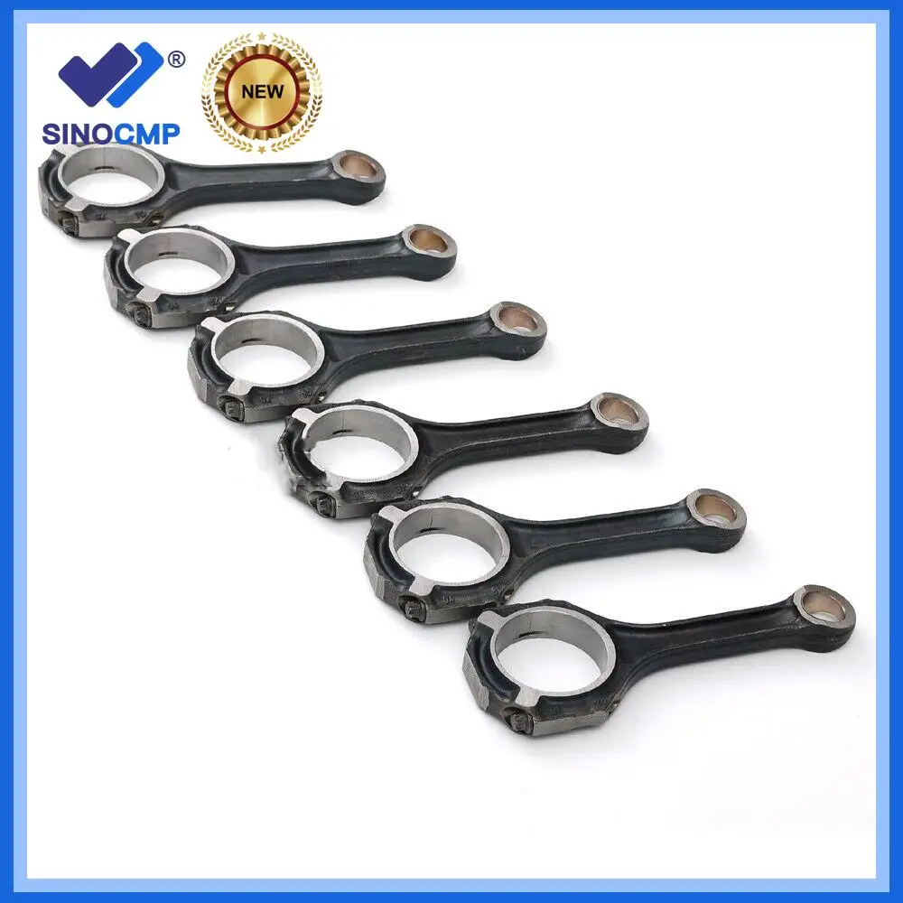 6pcs Connecting Rods Conrods For Mercedes-Benz C43 AMG W205 X253 W222 M276 3.0T A2760300520 A2760300220