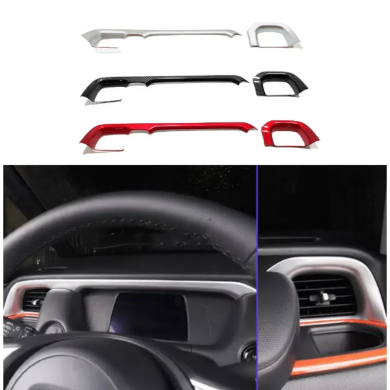 

Car For LHD Air Condition Outlet Trim Decoration Frame Auto Interior Accessories For Honda Fit Jazz 2020 -2024