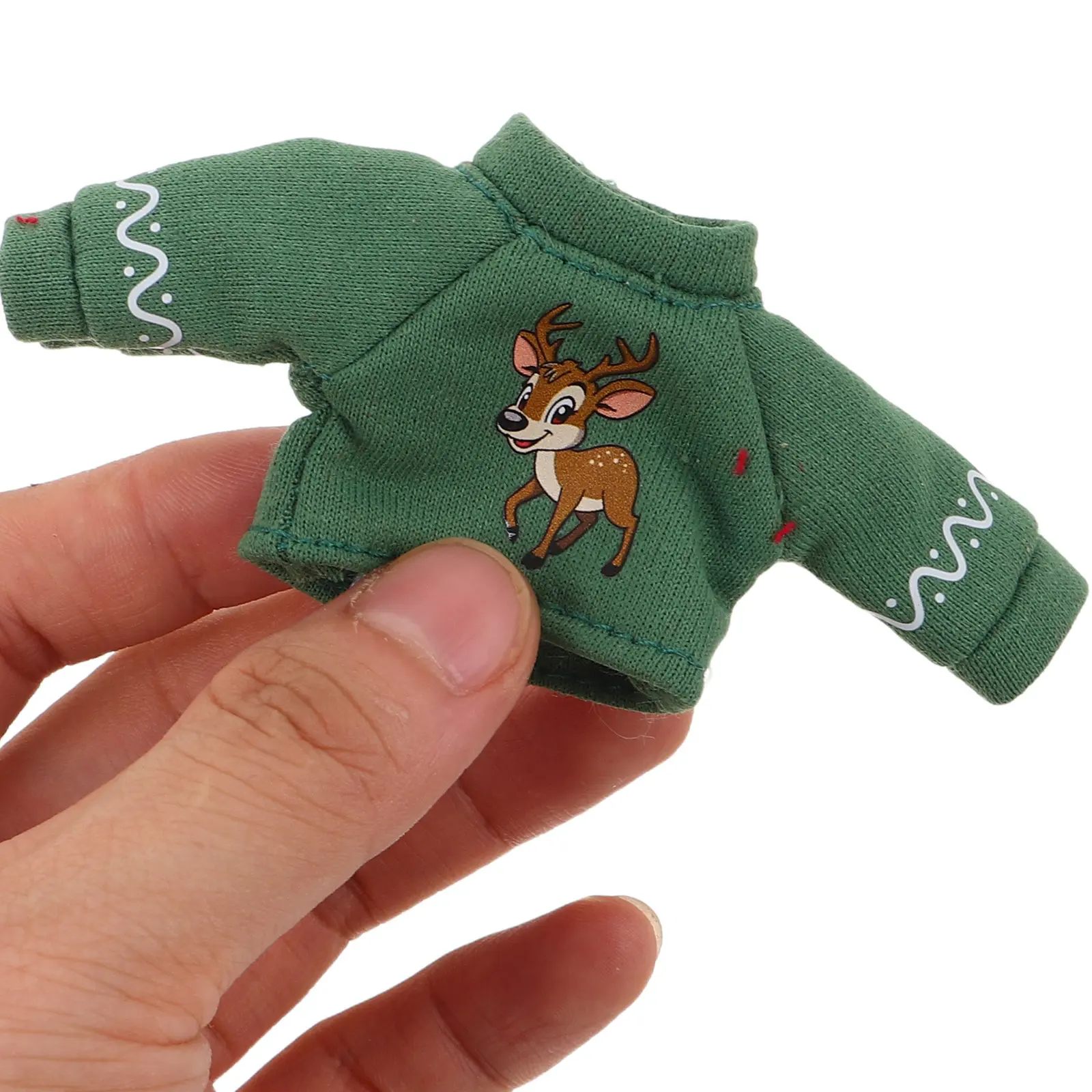 

1Set Christmas Elf Overalls Mini Hat Bib Accessories Winter Outfits Holiday Clothes Decoration Christmas Elf Clothes