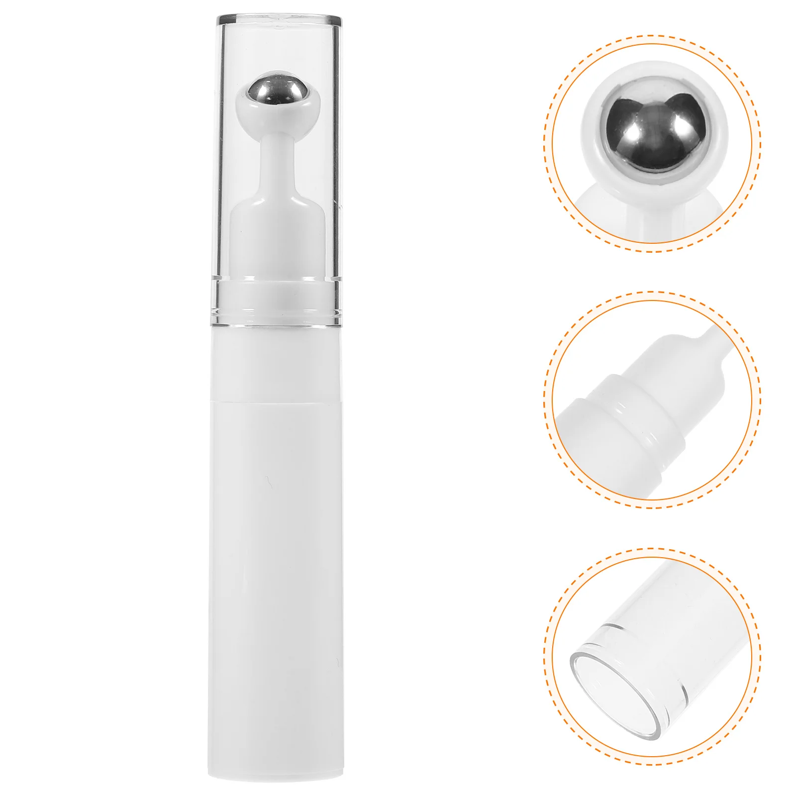 

Empty Eye Cream Bottle Roller Refillable Cream Bottle 10Ml Leak Proof Portable Essential Oil Dispenser Travel