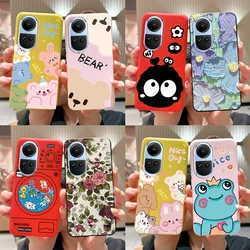 For OPPO Reno 10 5G CPH2531 Case Stylish Pattern Soft Silicone Phone Cases for Oppo Reno10 Pro Global 2023 CPH2525 Back Cover