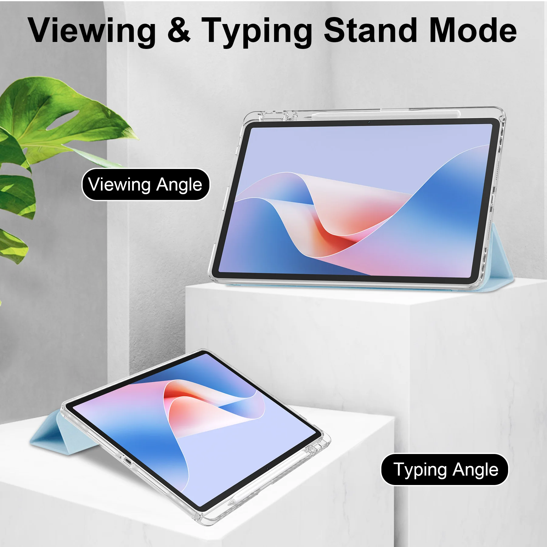 

Чехол для Huawei Matepad 11.5 2025 с держателем для стилуса, тройной складной подставкой и акриловой задней панелью для Huawei MatePad 11.5 2025 2026