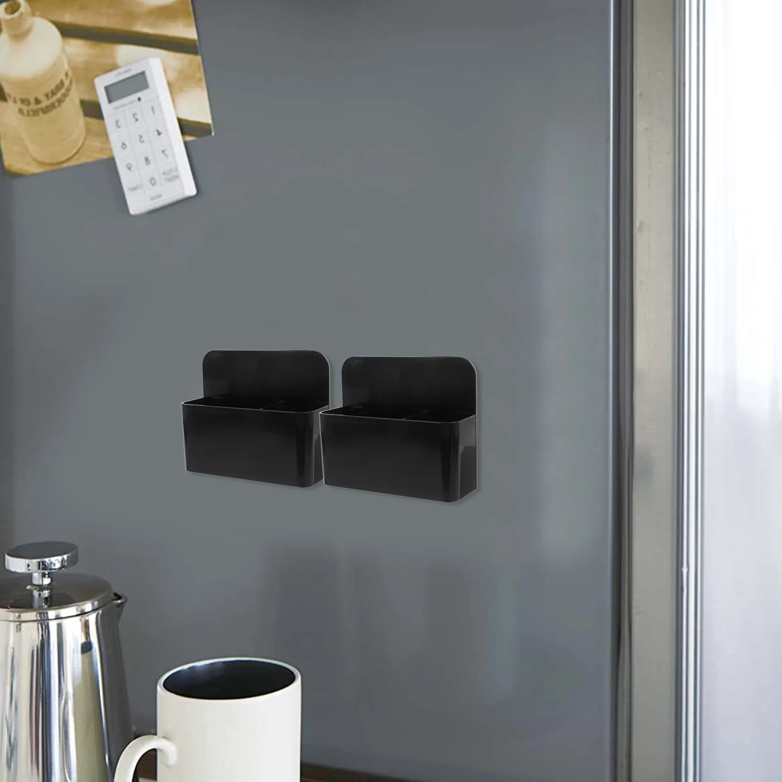 

4pcs Magnetic Pen Holder Dry Erase Marker Organizer Fridge Whiteboard Locker Storage Home Office School Desk Cup