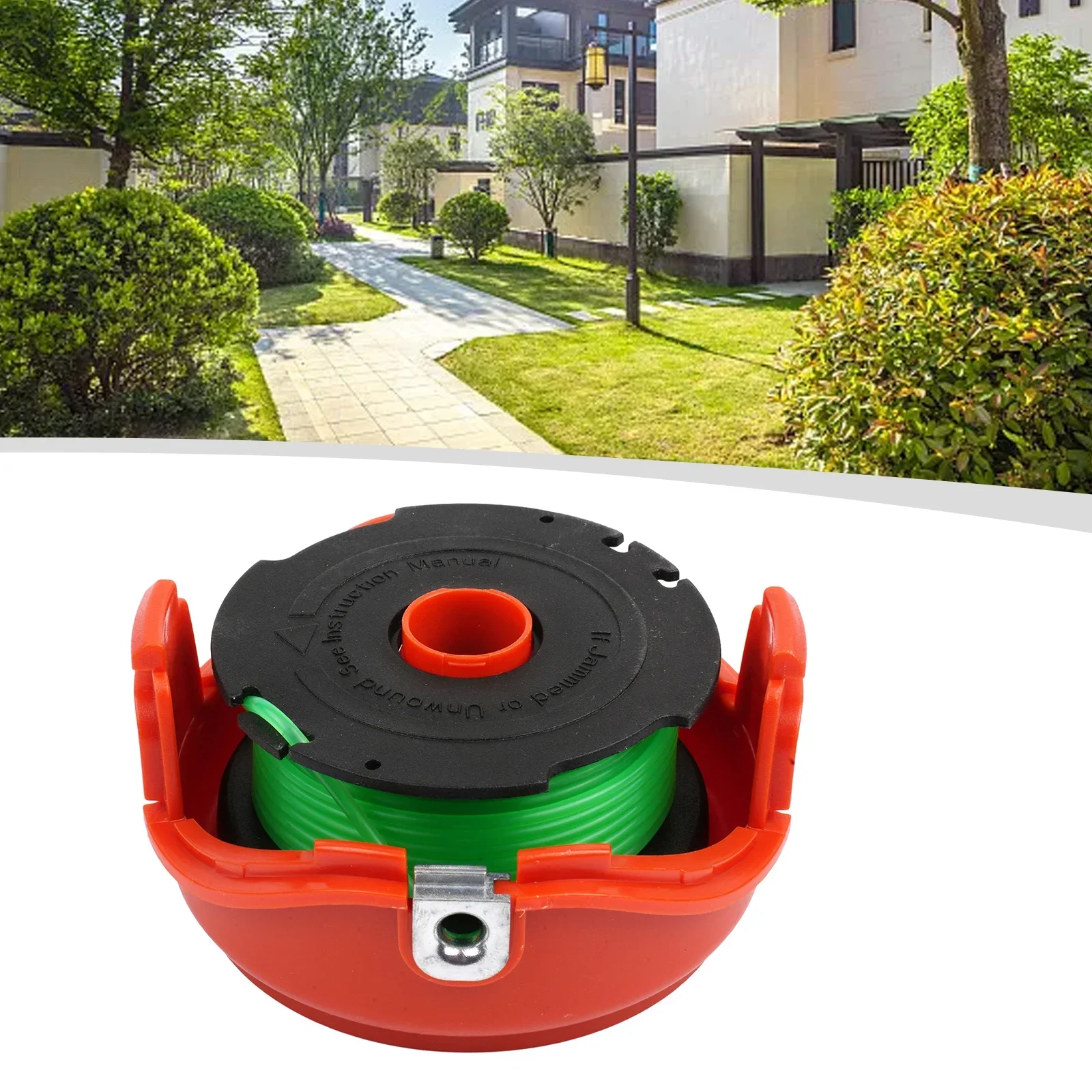 1pc Trimmer Strimmer Orange Spool Cap & Line Fits Spool Cap Line Spool Replacement Gardening Tools Ferramentas