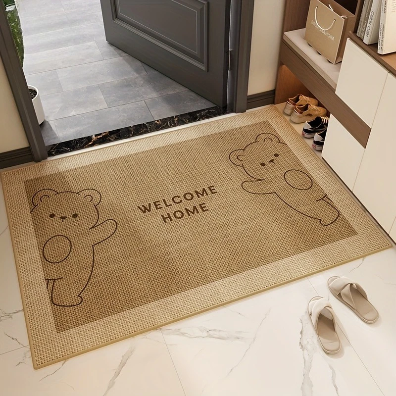 1pc Cartoon Style Household Floor Mat, Absorbent And Non-Slip Door Mat, Dust And Kitchen Mat, Suitable for Home Decoration Mats in Doorways, Corridors, Entrances, Kitchens, Laundry Rooms, Etc