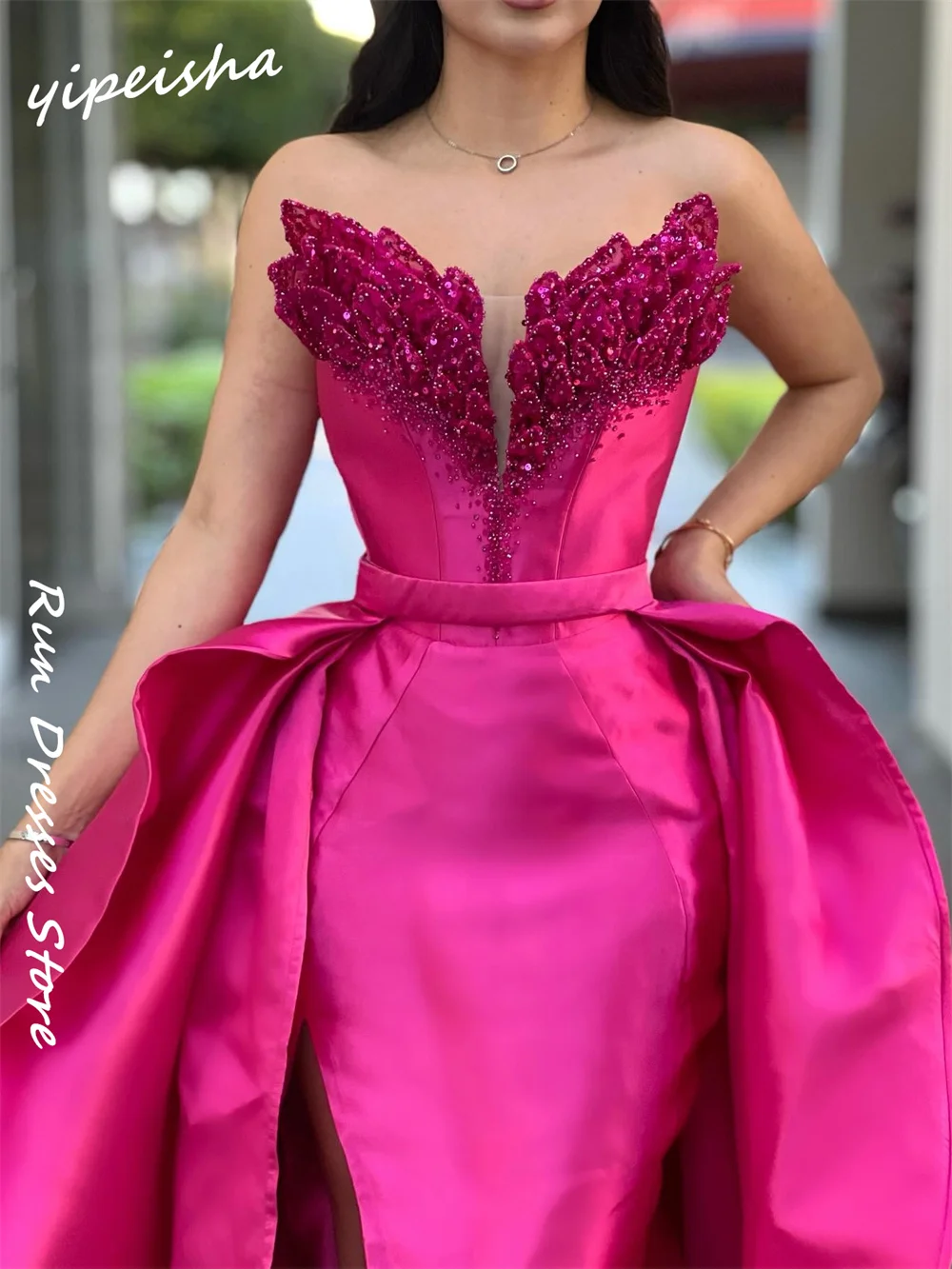 Customized Prom Yipeisha Sweetheart A-line  Dresses Sequin s Vestidos De 15 Quinceañera Вечернее Платье Женское