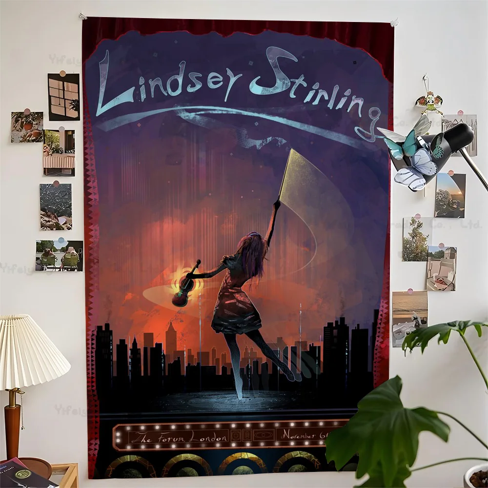 

Lindsey Stirling Cartoon Tapestry Art Science Fiction Room Home Decor Wall Hanging Sheets