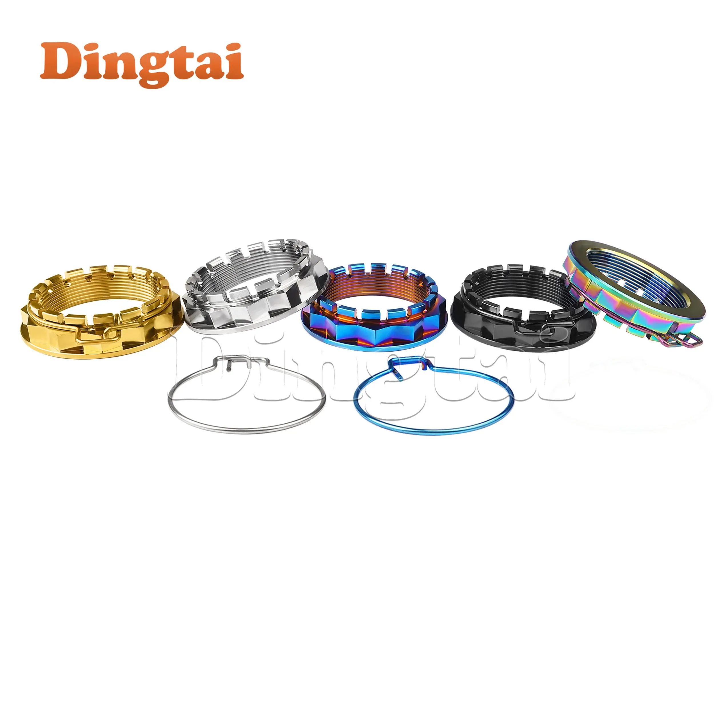 Dingtai Titanium Nut  M38 /M48 Rear Wheel Axle Nuts Motorcycle for Ducati