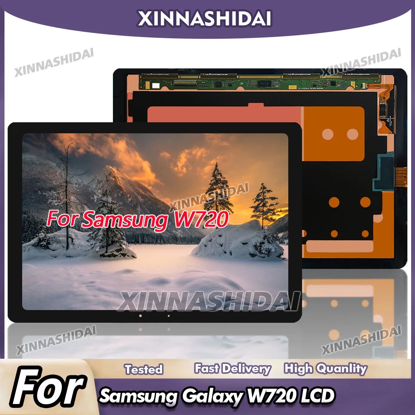 12 inch New Display For Samsung Galaxy W720 LCD Display Touch Screen Digitizer Glass Assembly Replacement