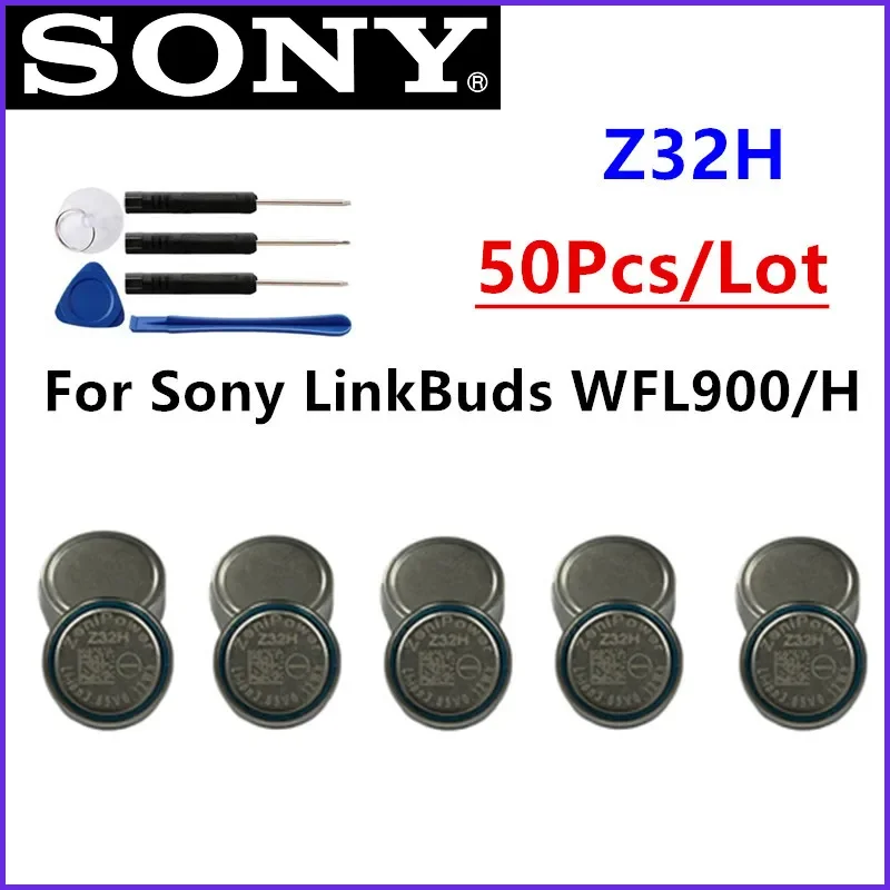 50PCS ZeniPower 0940 Z32H 3.85V Battery for Sony Sony LinkBuds WFL900/H Truly Wireless Earbud Headphones + Tools