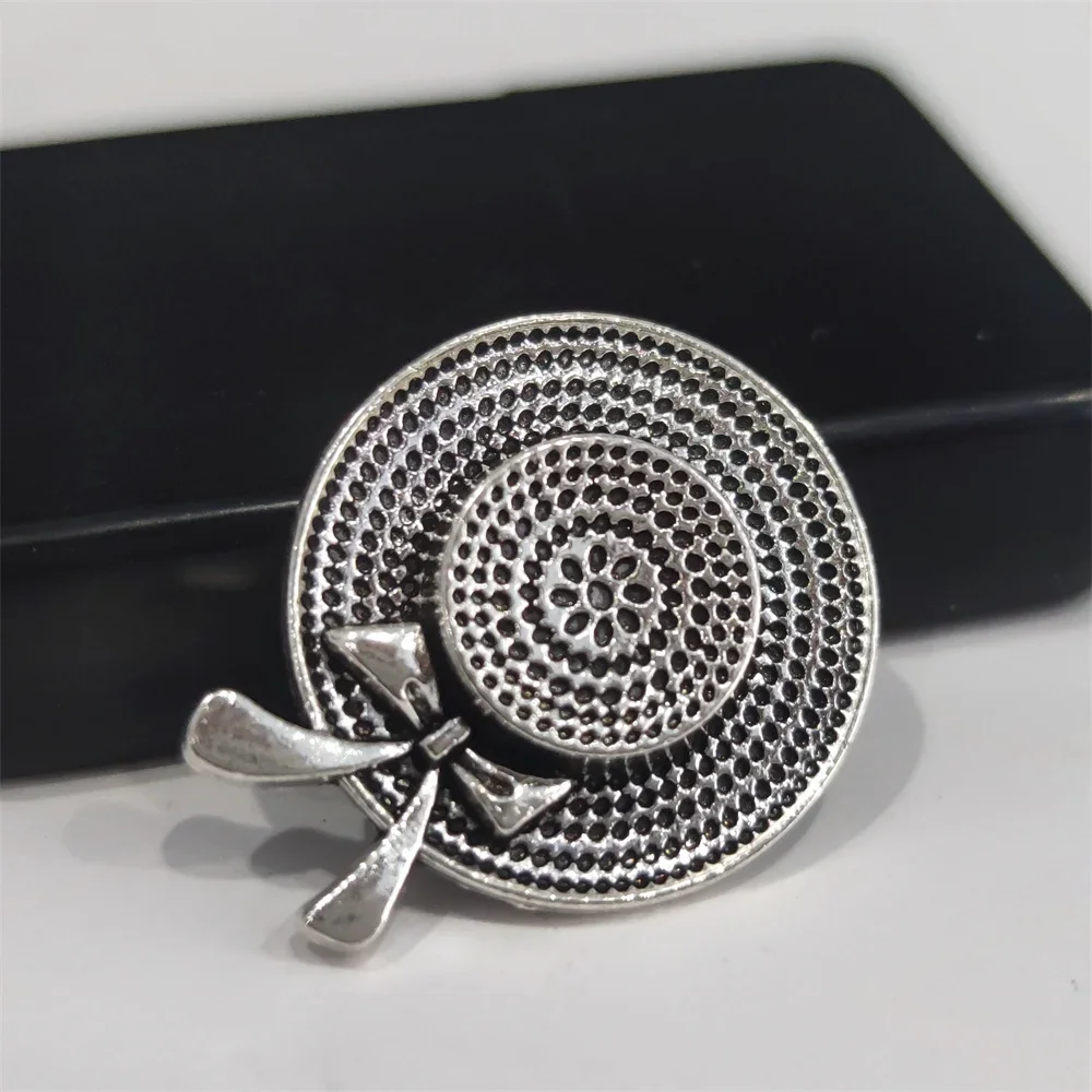 Classic Mini Bowknot Sun Hat Metal Badge For ZP Kerosene Petrol Lighter DIY Handmade Decor Accessory Cigarette Accessories