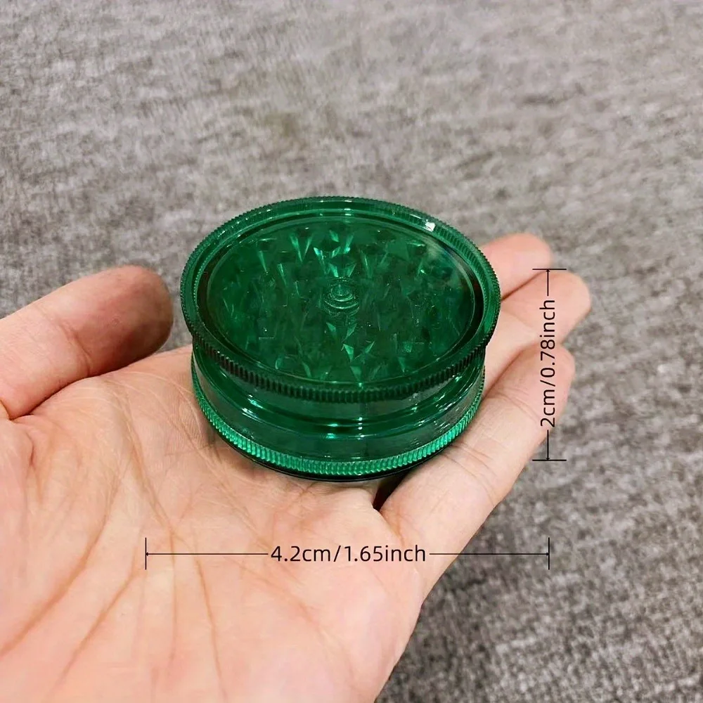 1.6 بوصة البلاستيك عشب طاحونة مطحنة 3-طبقات كسارة الملح دليل التوابل هاون مدقة التبغ الخام العشب طاحونة التدخين الملحقات #6