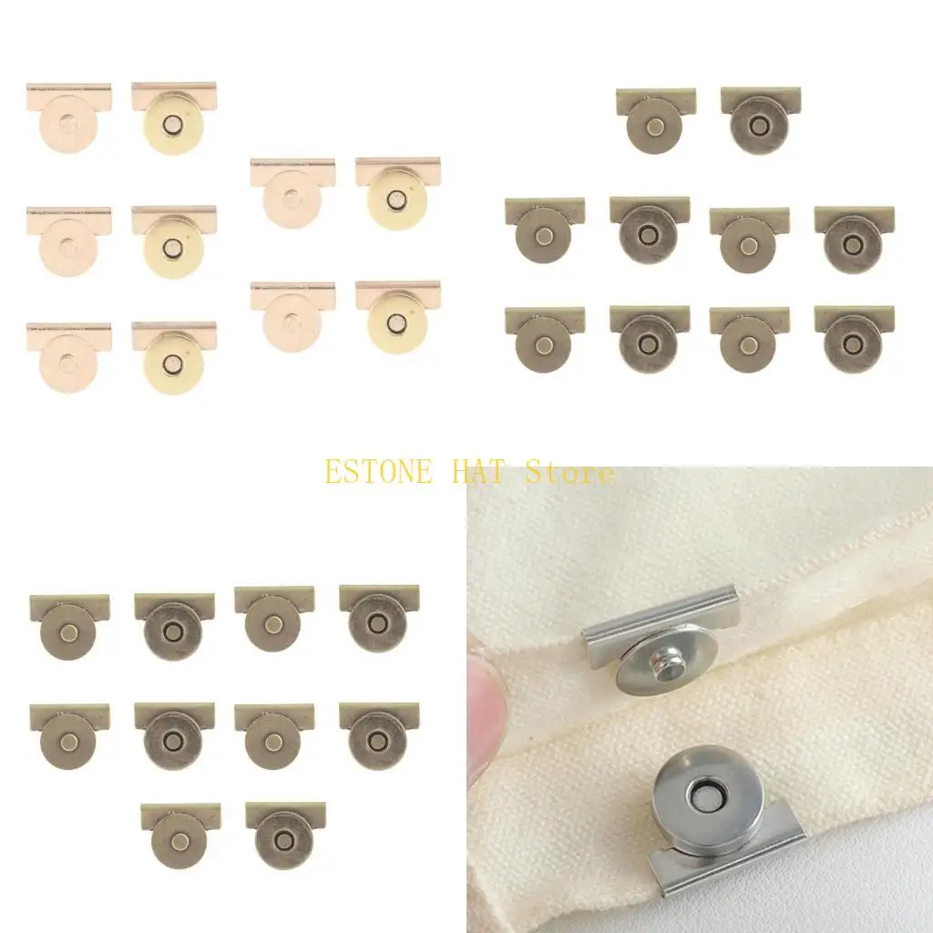 49MF 10pcs Strong Closures For Bags Secure Electroplate Color Clasp For Handbags Backpacks And Wallets