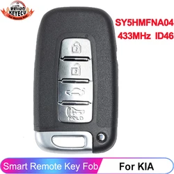 SY5HMFNA04 per KIA K2 K5 K7 Rio Optima Soul Sportage Sorento per Hyundai i30 i45 ix35 Genesis Equus 4 pulsanti Smart Key Remote