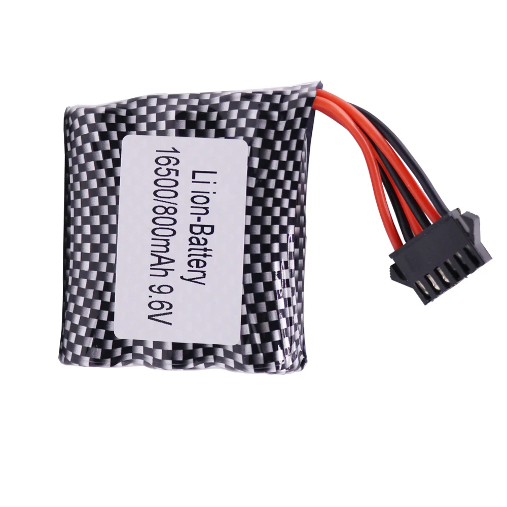 Batteria agli ioni di litio 9.6V 800mah per 9115 9116 S911 S912 RC Car Truck aggiornamento di ricambio batteria ricaricabile 9.6V per macchinina 1