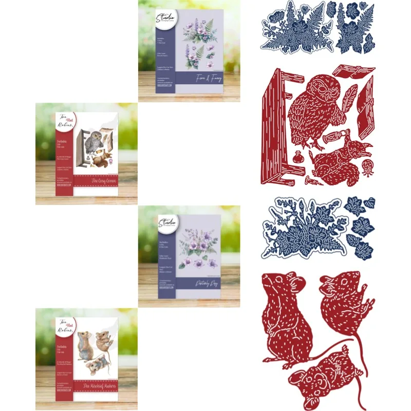 Fern & Fancy Positively Posy Cutting Dies Scrapbook Diary Decoration Stencil Embossing Template DIY Greeting Card Handmade 2026