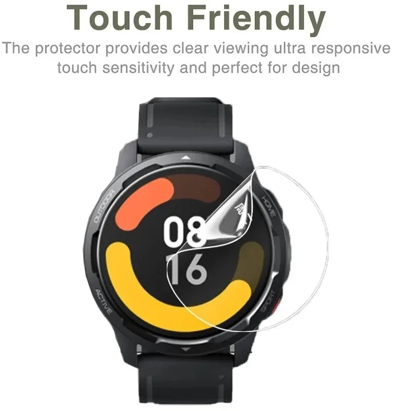 ฟิล์มป้องกันหน้าจอแบบนิ่มสำหรับนาฬิกา Xiaomi Mi Watch S1 Active Pro S3ขนาด42มม. 46มม. ฟิล์มไฮโดรเจลสำหรับนาฬิกา Mi Watch Color 2ไม่ใช่แก้วฟอยล์