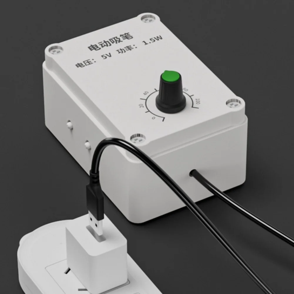 Adjustable Suction Vacuum Pen For IC Chip Relocation And Assembly With USB 5V Power Input And Set Of Silicone Suction Cups