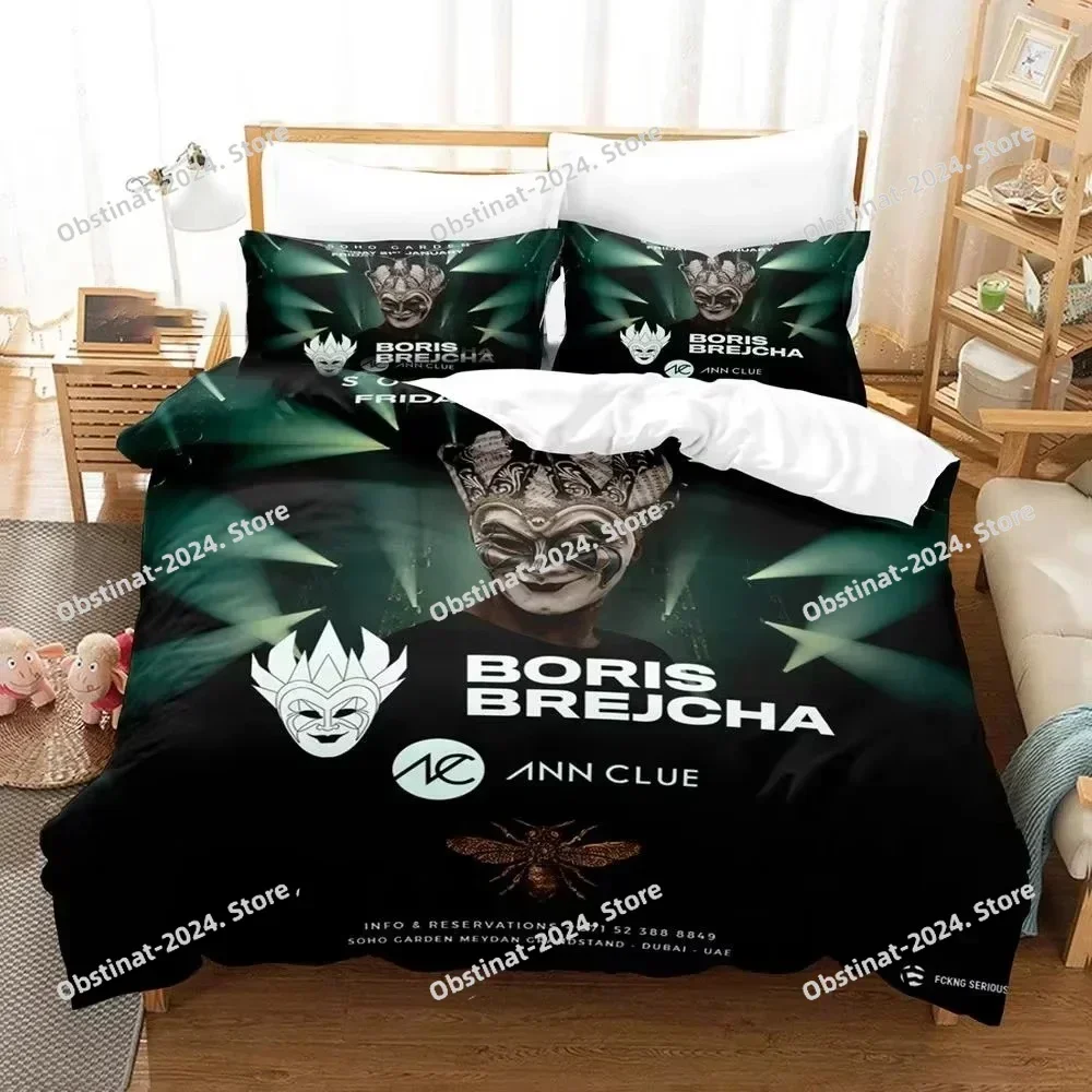 2025 Top Boris Brejcha Bedding Set Printed single Comforter Quilt Bed Cover Duvet Cover Pillow Case 3 Pieces Set Kids Adult Size