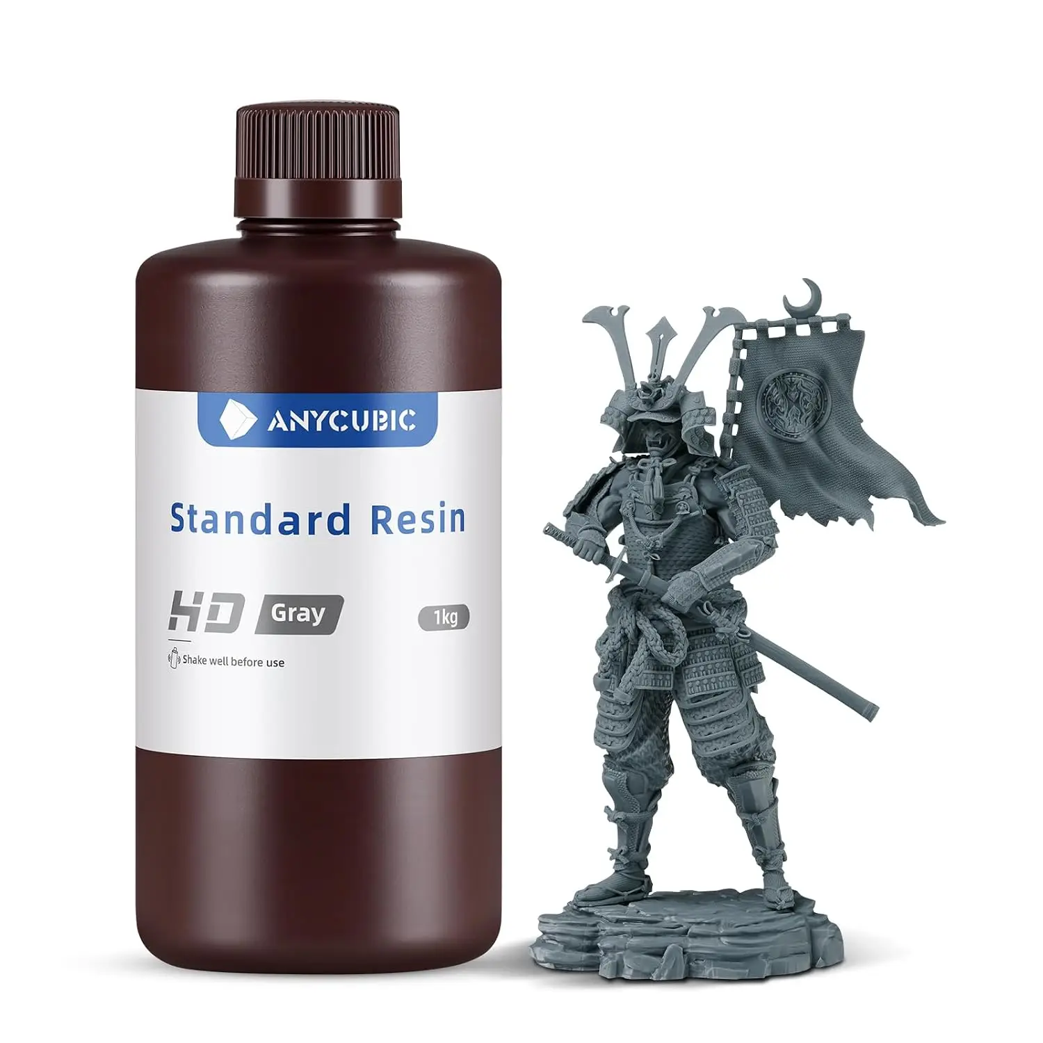ANYCUBIC 3D Printer Standard Resin 405nm SLA UV-Curing Photopolymer Resin with High Precision,Fast Curing,Excellent Fluidity