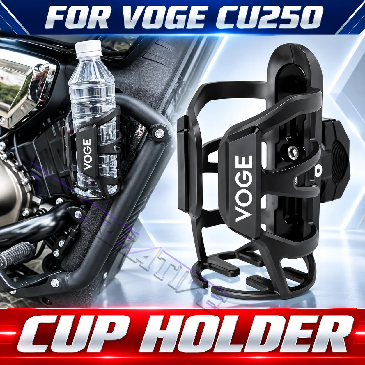 Adjustable Universal Drink Cup Holder Support Stand For VOGE CU250 CU525 CU625 DS525 Motorcycle Mod Kit