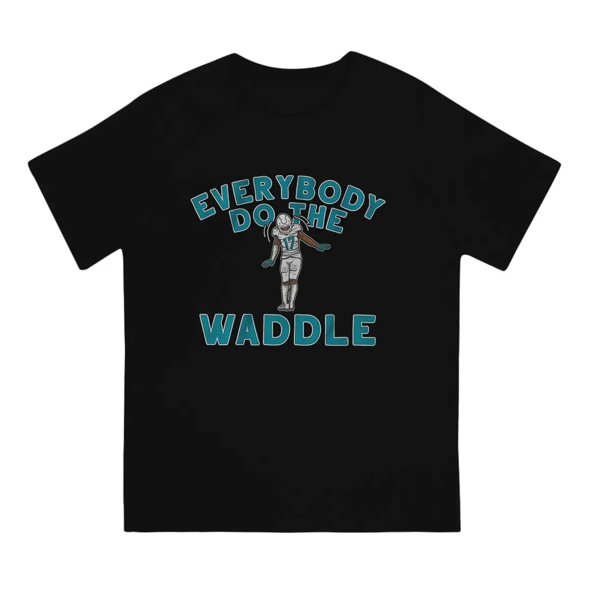 Jaylen Waddle Men's T Shirt American Rugby Funny Tees Short Sleeve O Neck T-Shirt 100% Cotton Summer Clothes