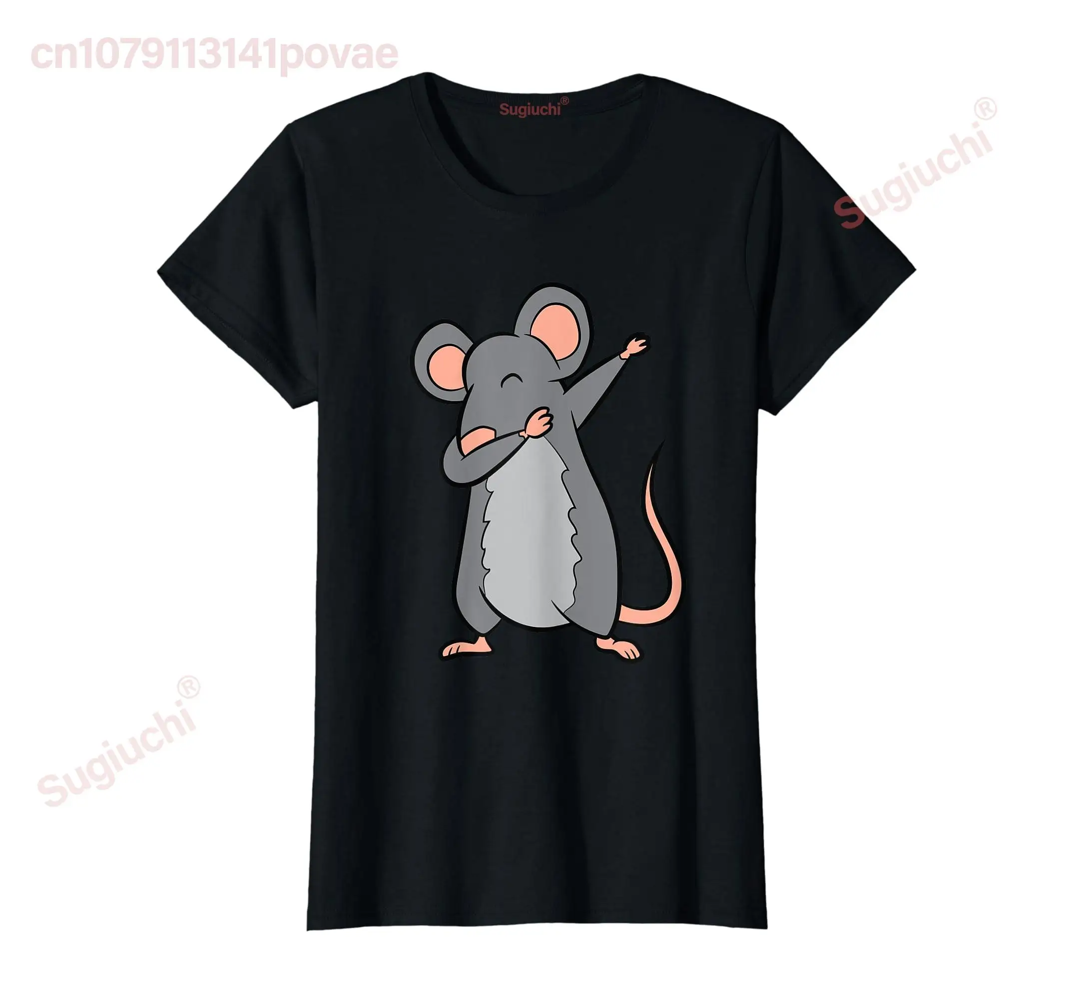 

100% Cotton Rat Dabbing Love Rat Funny Pet Rat T-Shirt Casual Women Lady Girl T-Shirts