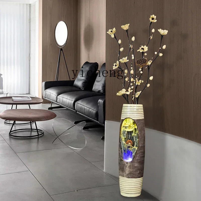 BJ-16  circulating water makes money ornament creative water feature indoor humidifier creative rockery fountain