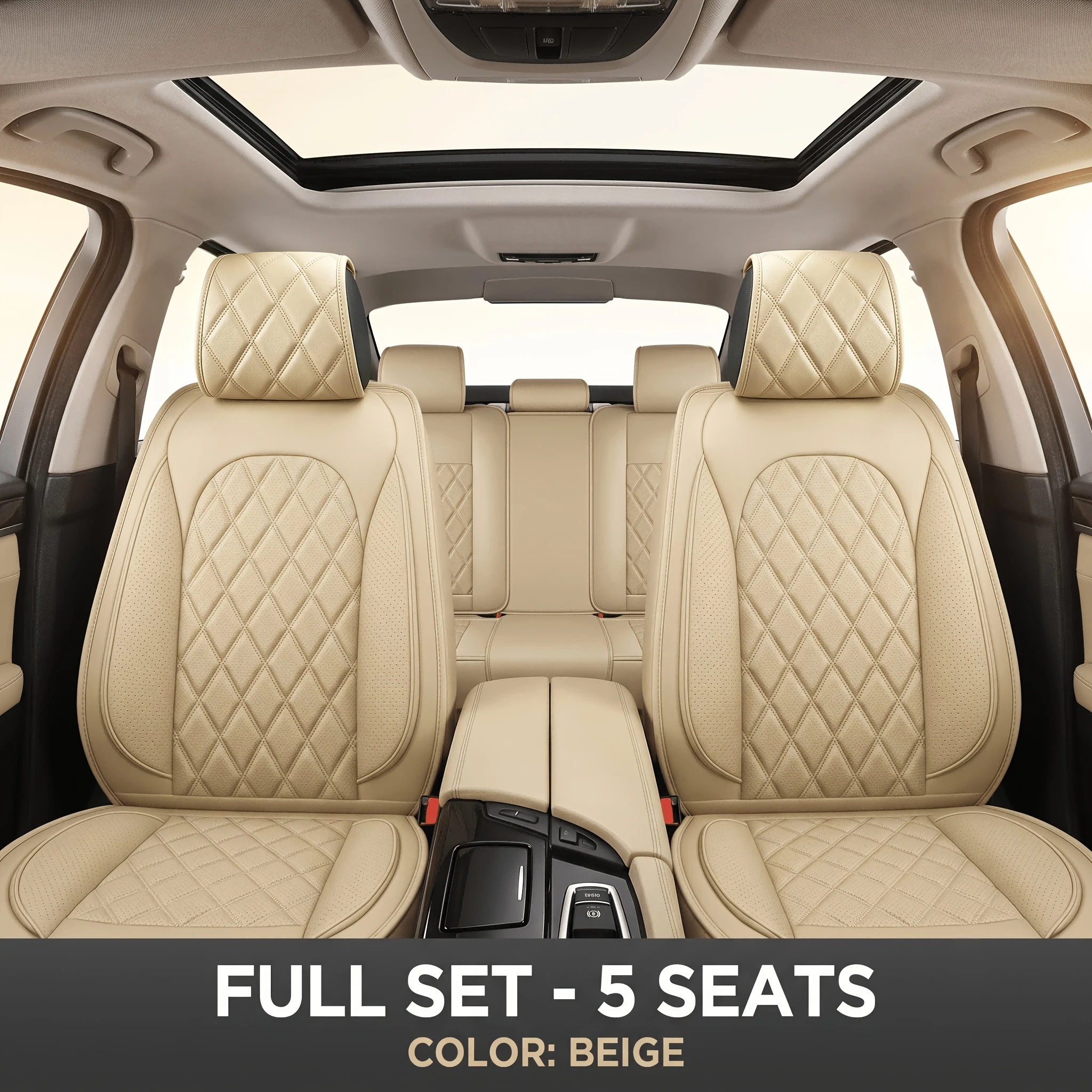 For toyota bz3x 씨라이언7 bmw e90 seat león mk3 peugeot 207 Car Seat Cover Protector Pad All-Season Interior Accessories Full Set