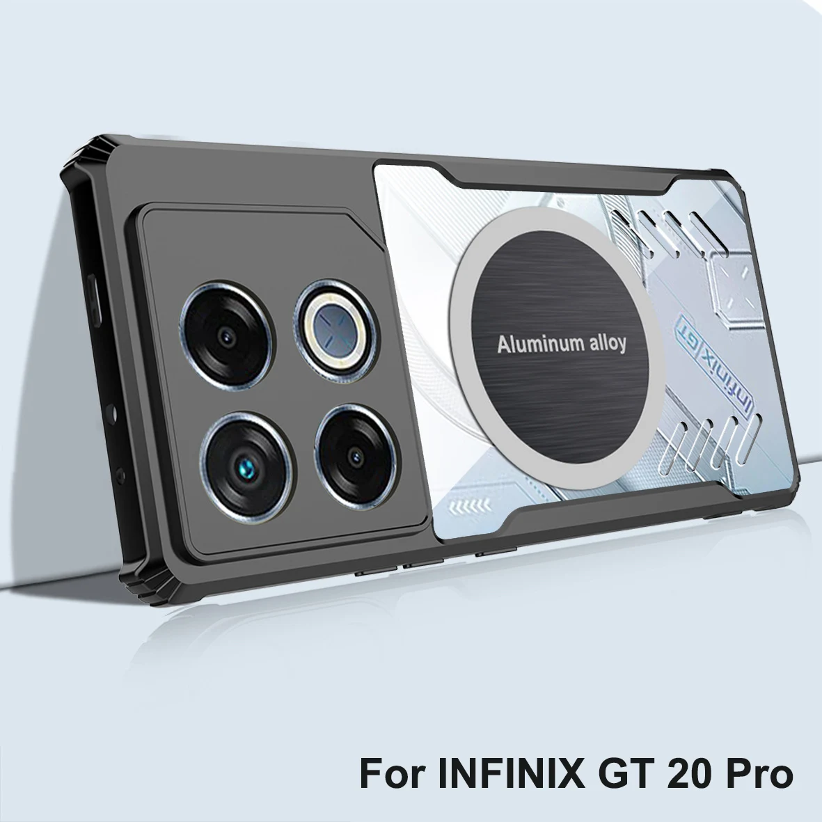 For INFINIX GT 20 Pro 5G Graphene Vent Hole Case For INFINIX GT20 Pro Heat Dissipation Breathable + Radiator INF GT 20Pro 5G