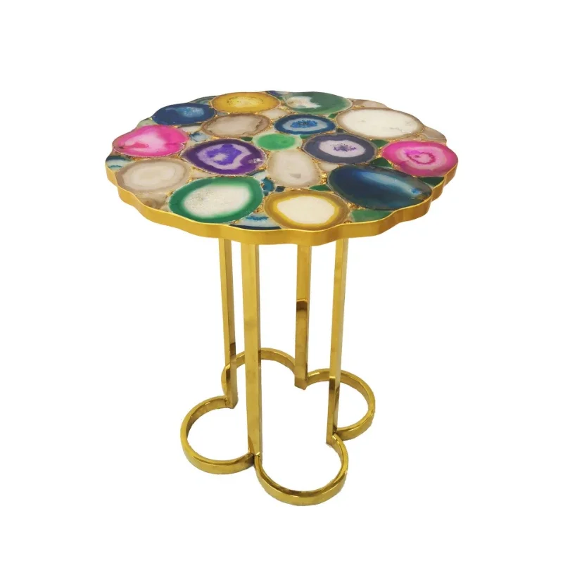 

Agate desktop stainless steel c offee ta ble villa mo del room desig ner Inte rnet celebrity corne r furnit ure