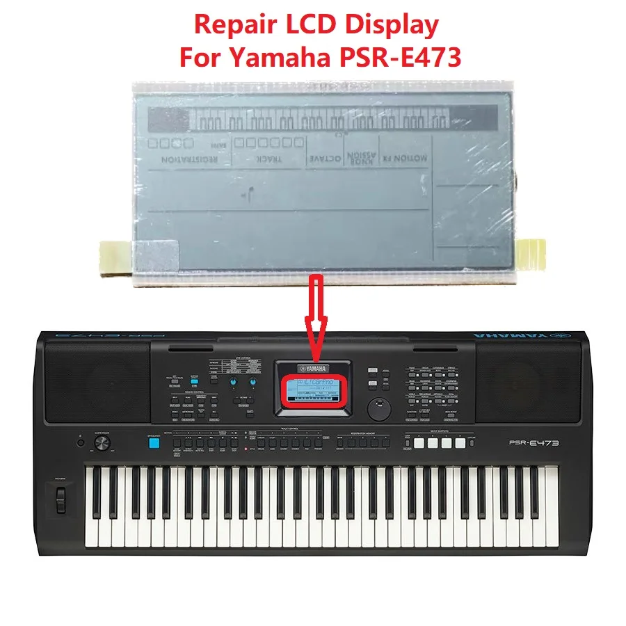 

Display For Yamaha PSR-E473 PSR E473 Original LCD Matrix Screen Repair