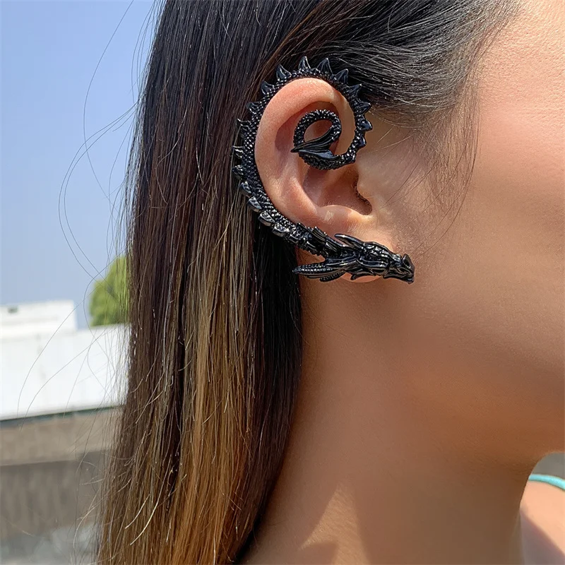 Wu-Piercing en forma de dragón para mujer, accesorios de moda, estilo gótico, Punk, novedad de 2022