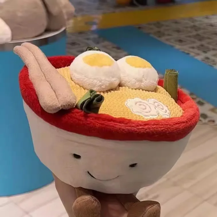 New cute ramen (noodles) bowl ornament soft gift Jca label complete home decoration accessories desk decoration kawaii decor