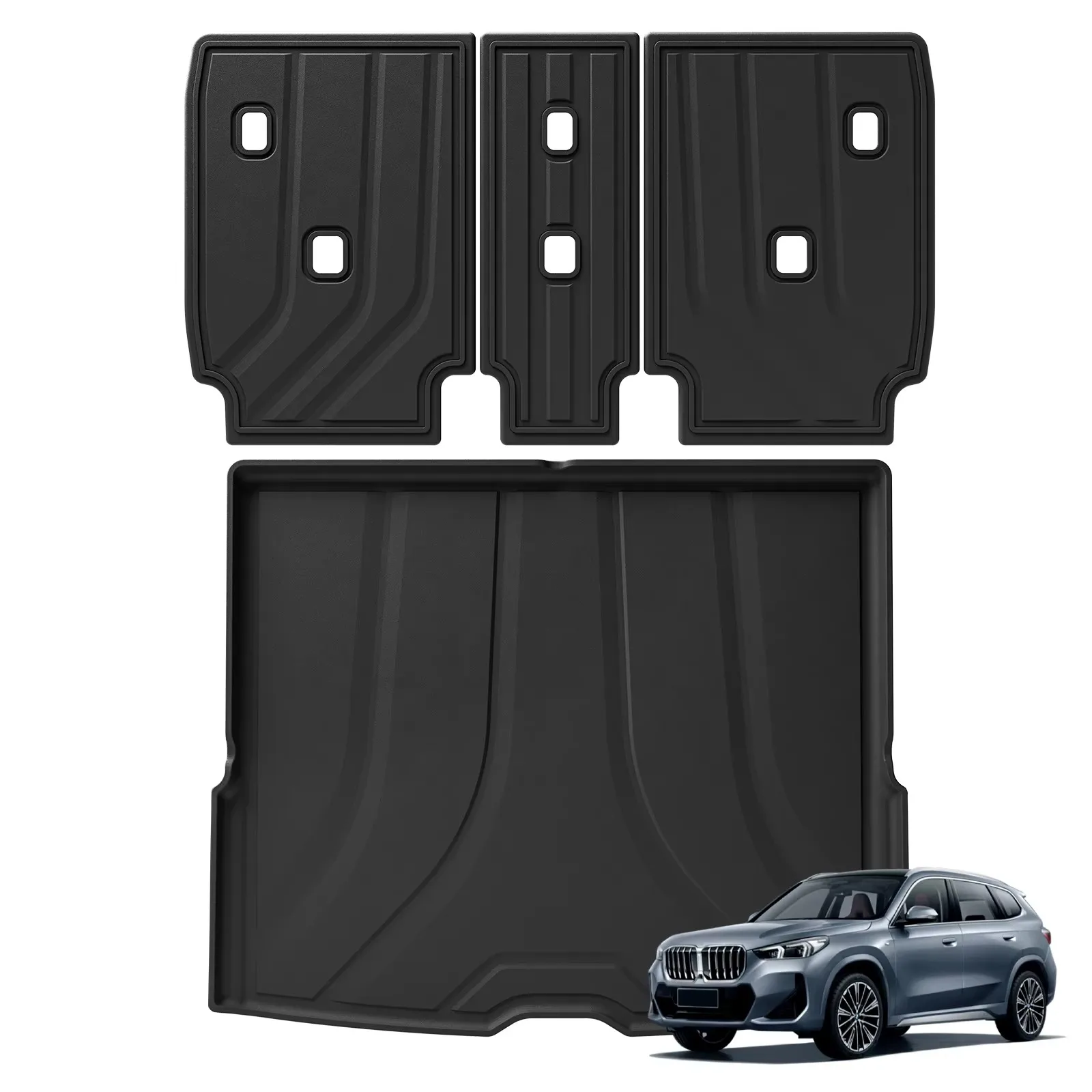 for 2023 2024 BMW X1 TPE 3D Car Floor Mats Trunk Pad Odorless Accessories Only Fit Left Hand Driver