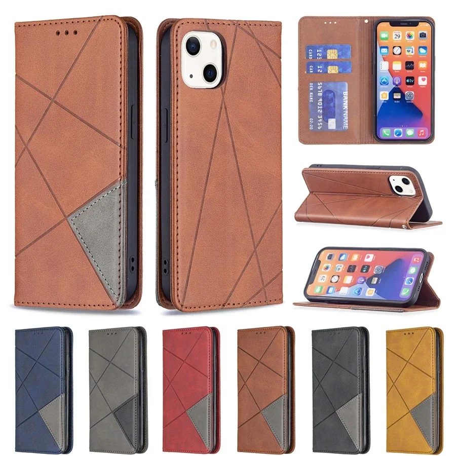 Wallet Shockproof Soft Magnetic Flip Leather Case For iPhone 15 Pro Max 14 13 Mini 12 11 SE 2022 2020 X XR XS 8 7 Plus Cover